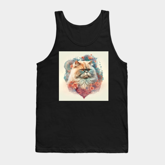 Bundle of love - Persian cat- Purr-fect valentine gift for the feline-loving pet lover Tank Top by UmagineArts